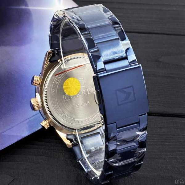 Чоловічий годинник Curren 8355 Blue-Cuprum фото 5