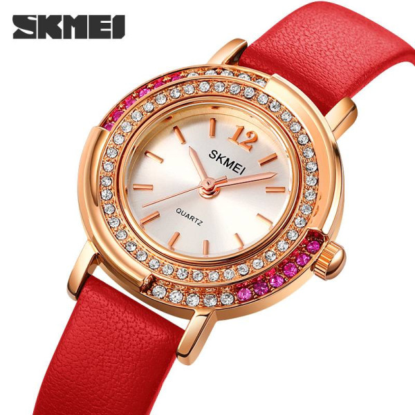 Женские часы Skmei 1855RGRD Rose Gold-Red фото 3