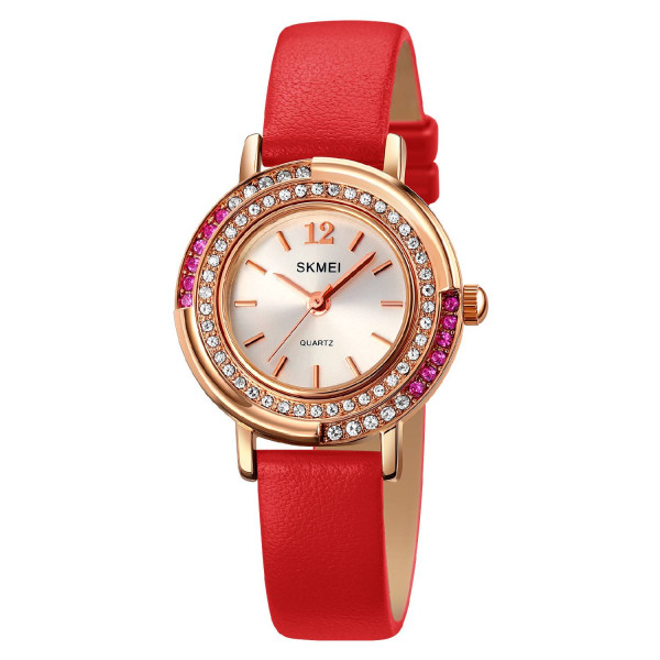 Жіночий годинник Skmei 1855RGRD Rose Gold-Red фото 1