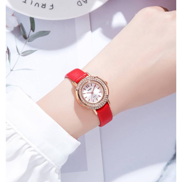 Жіночий годинник Skmei 1855RGRD Rose Gold-Red фото 4