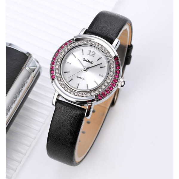 Жіночий годинник Skmei 1855SIBK Silver-Black фото 5