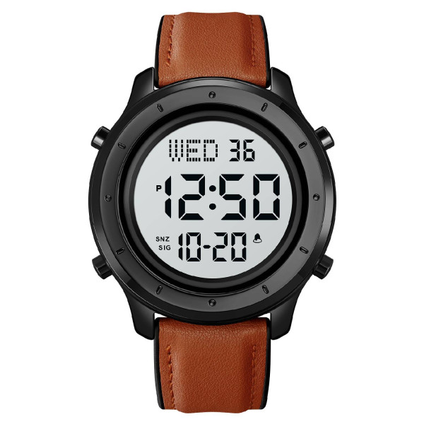 Мужские часы Skmei 1864LBNWT Brown-White Leather фото 1