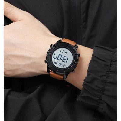 Skmei 1864LBNWT Brown-White Leather