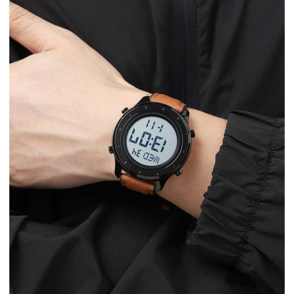 Мужские часы Skmei 1864LBNWT Brown-White Leather фото 4