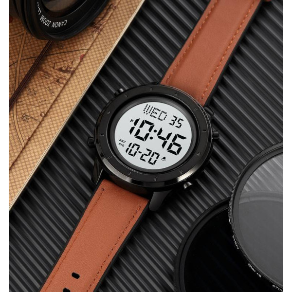 Мужские часы Skmei 1864LBNWT Brown-White Leather фото 5