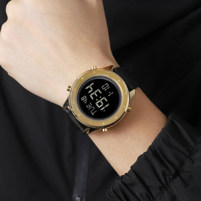 Skmei 1864LGDBK Gold-Black Leather
