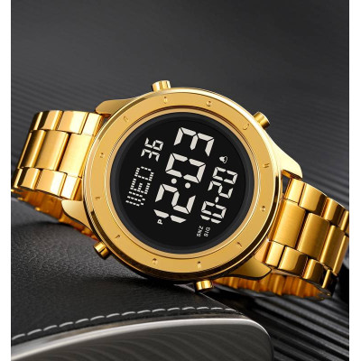 Чоловічий годинник Skmei 1864SGDBK Gold-Black Steel