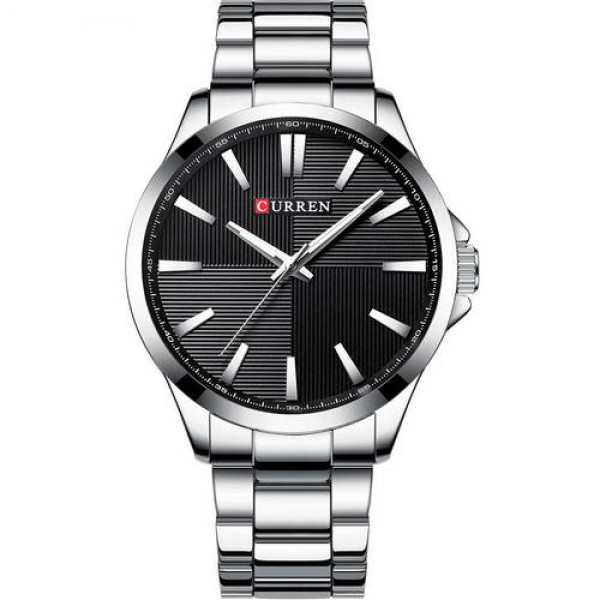Чоловічий годинник Curren 8322 Silver-Black фото 1