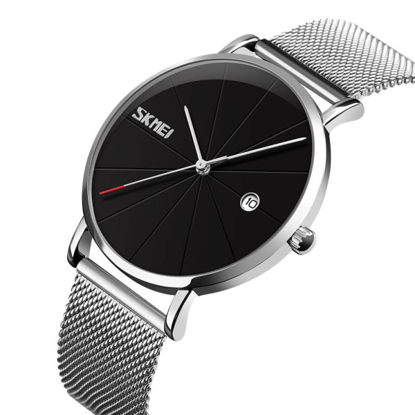 Мужские часы Skmei 9183SIBK Silver-Black фото 3
