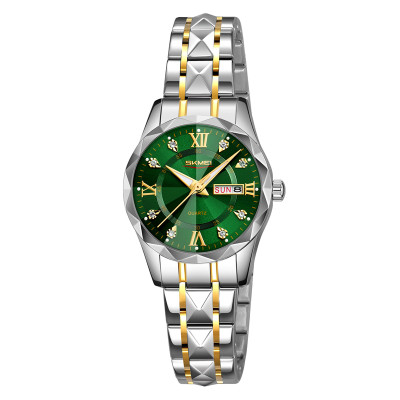 Skmei 9370TGDGN Silver-Gold-Green