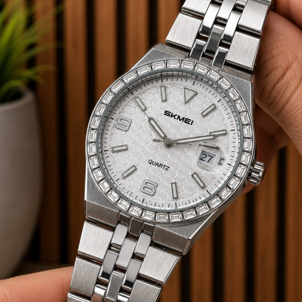 Чоловічий годинник Skmei 2655SISI All Silver фото 4