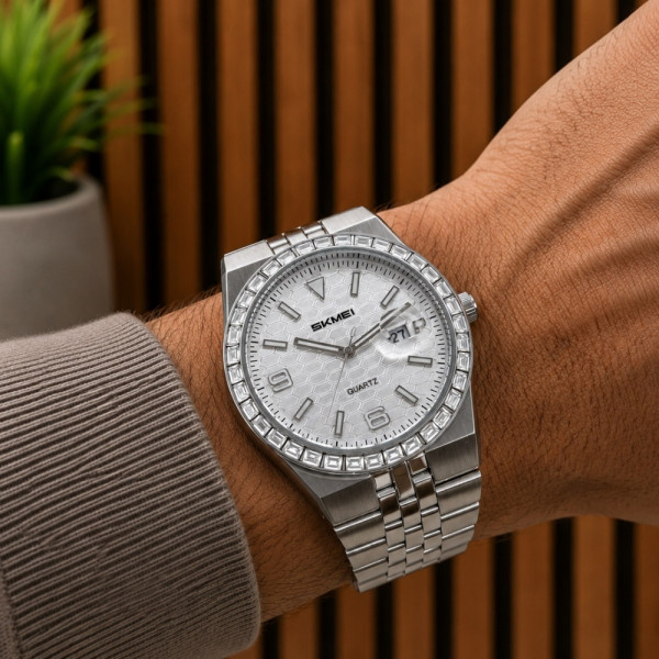 Чоловічий годинник Skmei 2655SISI All Silver фото 3
