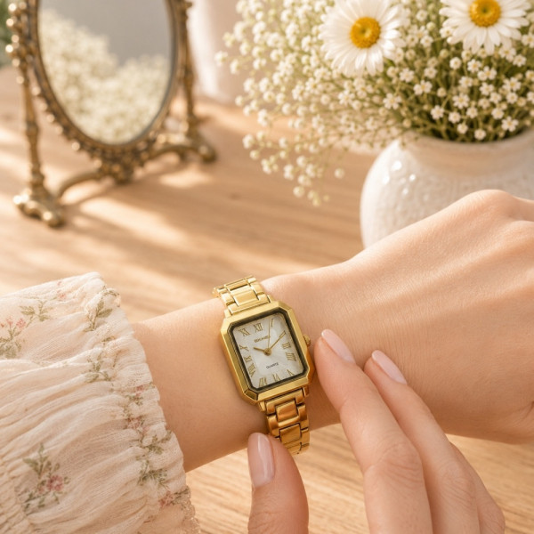 Женские часы Skmei 2582GDSI Gold-Silver фото 4