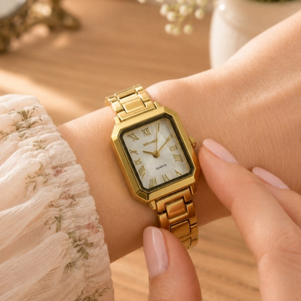 Женские часы Skmei 2582GDSI Gold-Silver фото 3