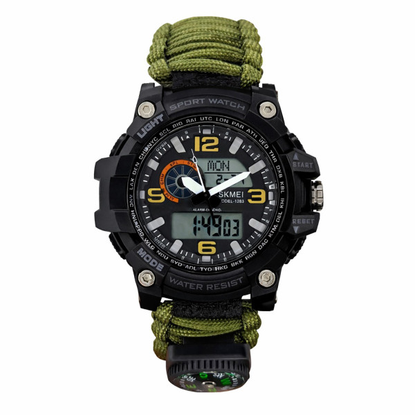 Мужские часы Skmei 1283NAG Army Green-Black фото 1