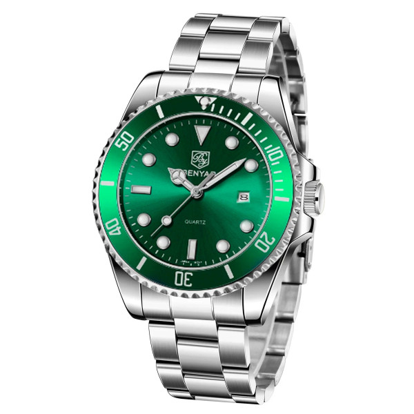 Мужские часы Benyar BY-5223 Silver-Green фото 1