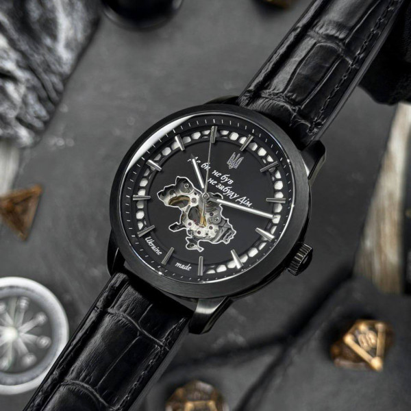 Мужские часы Awarder 043-1 Де би не був All Black Steel Miyota фото 4
