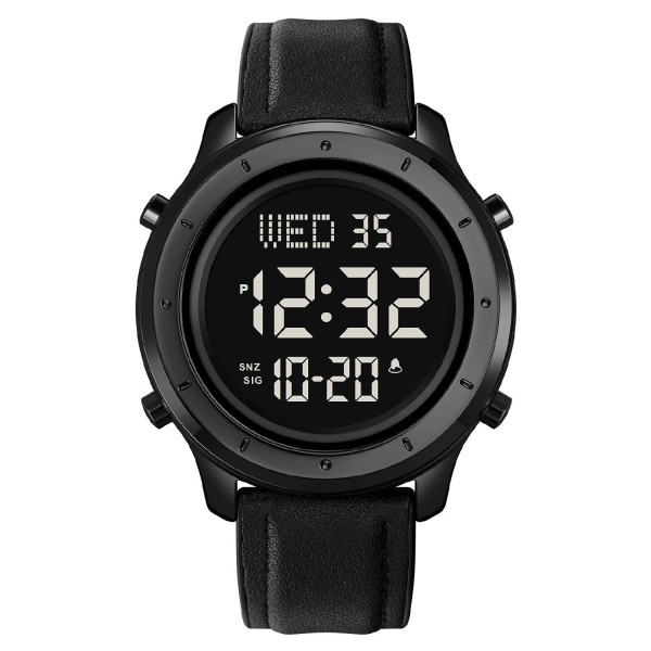 Мужские часы Skmei 1864LBKBK Black-Black Leather фото 1