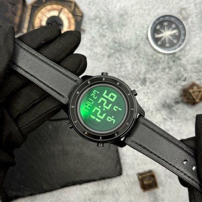 Чоловічий годинник Skmei 1864LBKBK Black-Black Leather