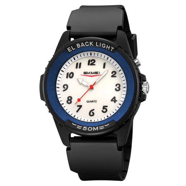 Чоловічий годинник Skmei 2433BKBU-AC Black-Blue Namber фото 1