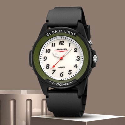 Мужские часы Skmei 2433BKGN-AC Black-Green Namber
