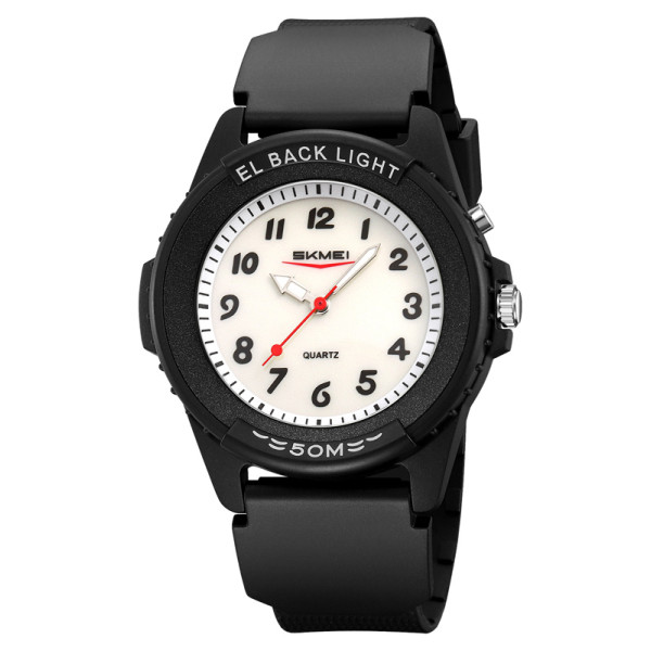 Чоловічий годинник Skmei 2433BKWT-AC Black-White Namber фото 1