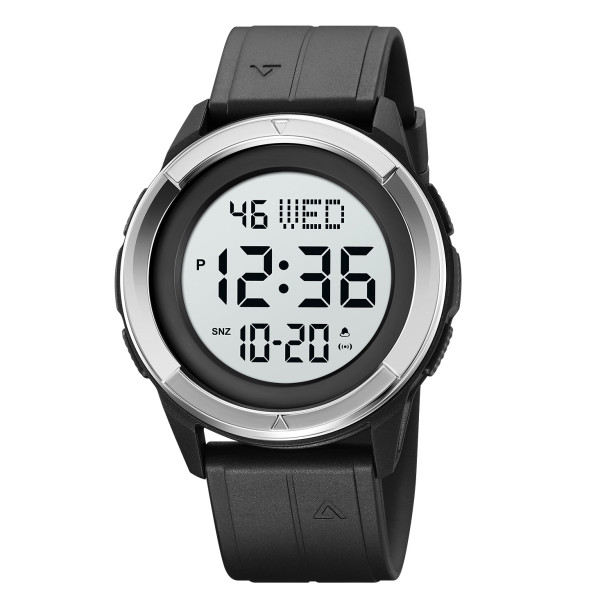 Чоловічий годинник Skmei 2047BKWT Black-Silver фото 1