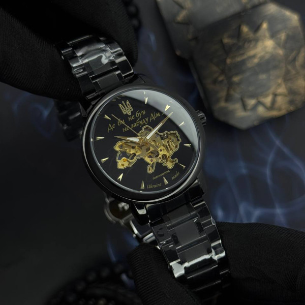 Мужские часы 	 Awarder 048 Не Забуду Дім Black-Gold Steel фото 3