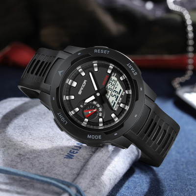 Чоловічий годинник Sanda 3360 Black White