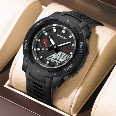 Чоловічий годинник Sanda 3360 Black White