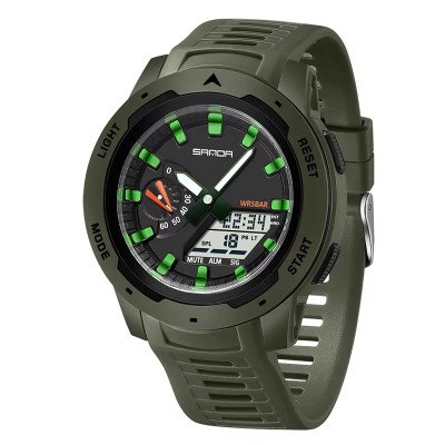 Чоловічий годинник Sanda 3360 Army Green