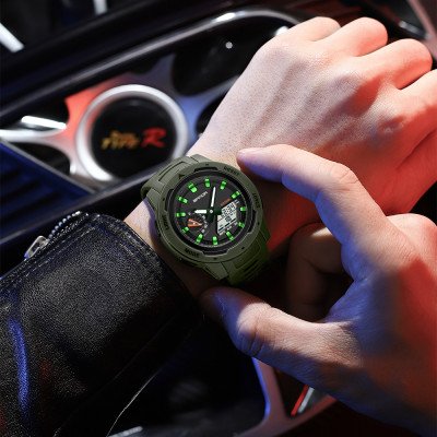 Чоловічий годинник Sanda 3360 Army Green