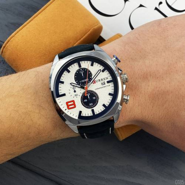 Мужские часы Curren 8324 Silver-White фото 3
