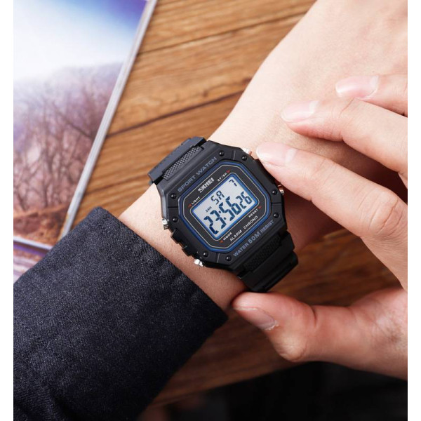 Чоловічий годинник Skmei 1496BKWT Black-White фото 5