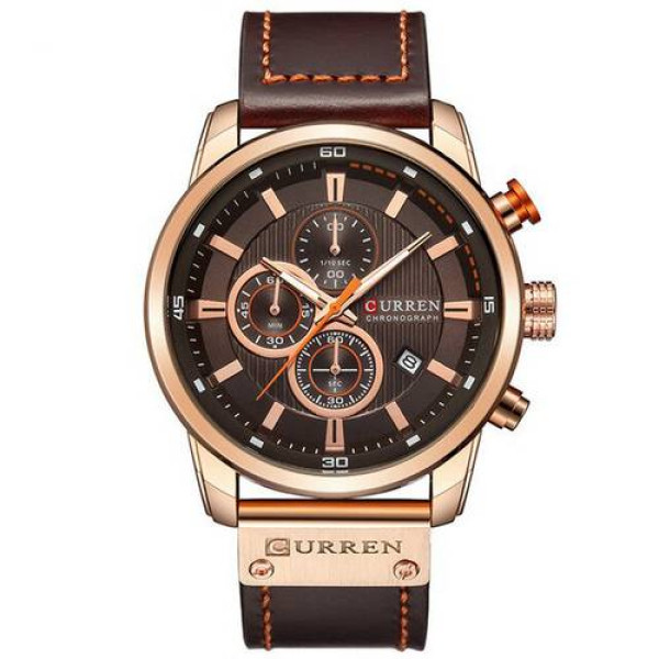 Мужские часы Curren 8291 Cuprum-Brown фото 1