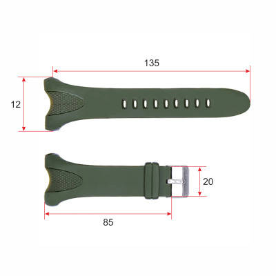 Ремінець для годинника Skmei 1535AG  Army Green STOPPED