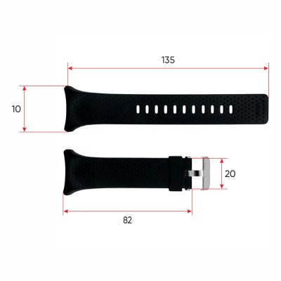 Ремінець для годинника Skmei 1856BK Black