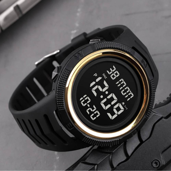 Чоловічий годинник Skmei 1632GDBK GoldBlack фото 5