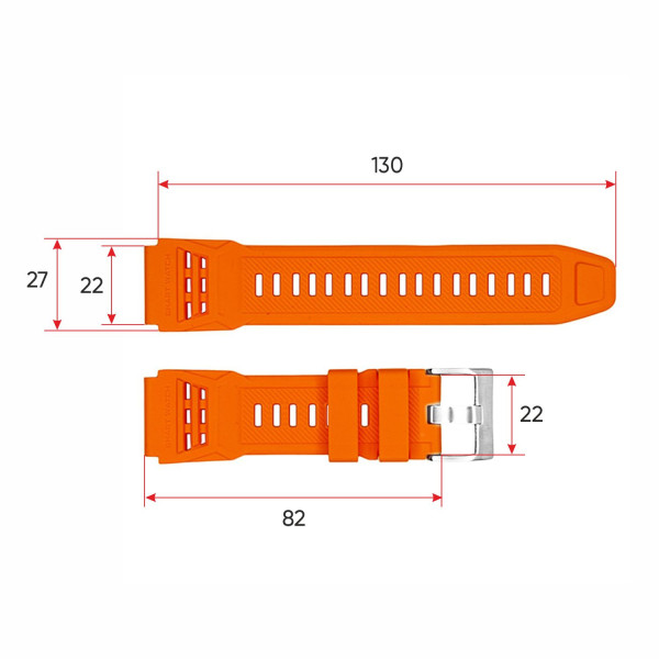 Ремінець для смарт годинника Modfit Navi Compass Orange фото 4