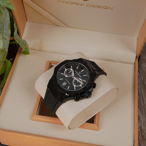 Мужские часы Pagani Design PD-YS032 Black-Black-Black Rubber фото 4