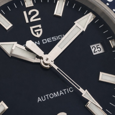 Чоловічий годинник Pagani Design PD-YS034 Silver-Blue-Black Rubber
