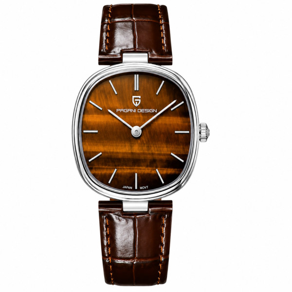 Жіночий годинник Pagani Design PD-1825 Silver-Brown Leather фото 1
