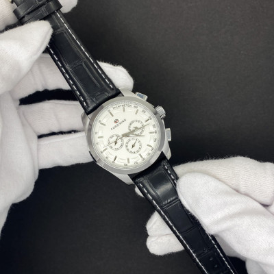 Forsining 6625 Silver-White Leather