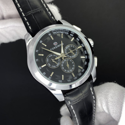 Forsining 6625 Silver-White Leather