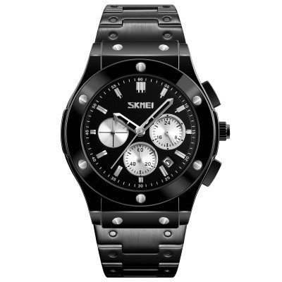 Skmei 9157SBKSI Black-Silver-Steel