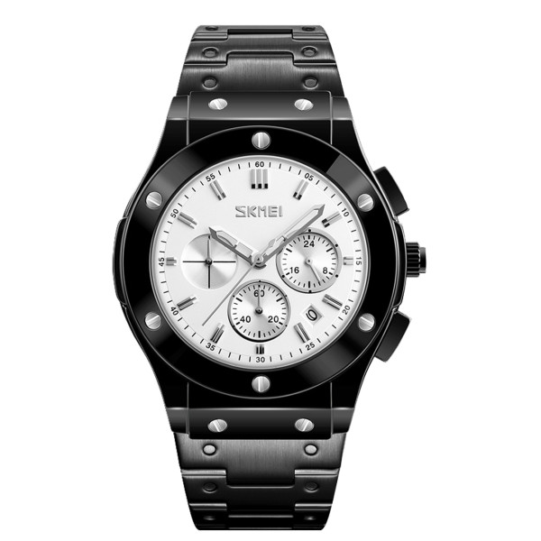 Чоловічий годинник Skmei 9157SSI Silver-Steel фото 1