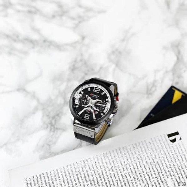 Мужские часы Curren 8329 Black-Silver фото 6