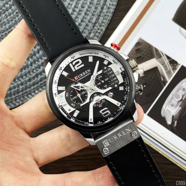 Мужские часы Curren 8329 Black-Silver фото 7