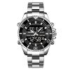 Чоловічий годинник Skmei 1850SIBK Silver-Black фото 2