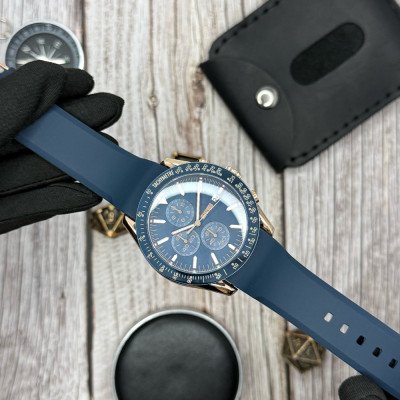 Мужские часы Skmei 9253PRGBU Rose Gold-Blue Sil